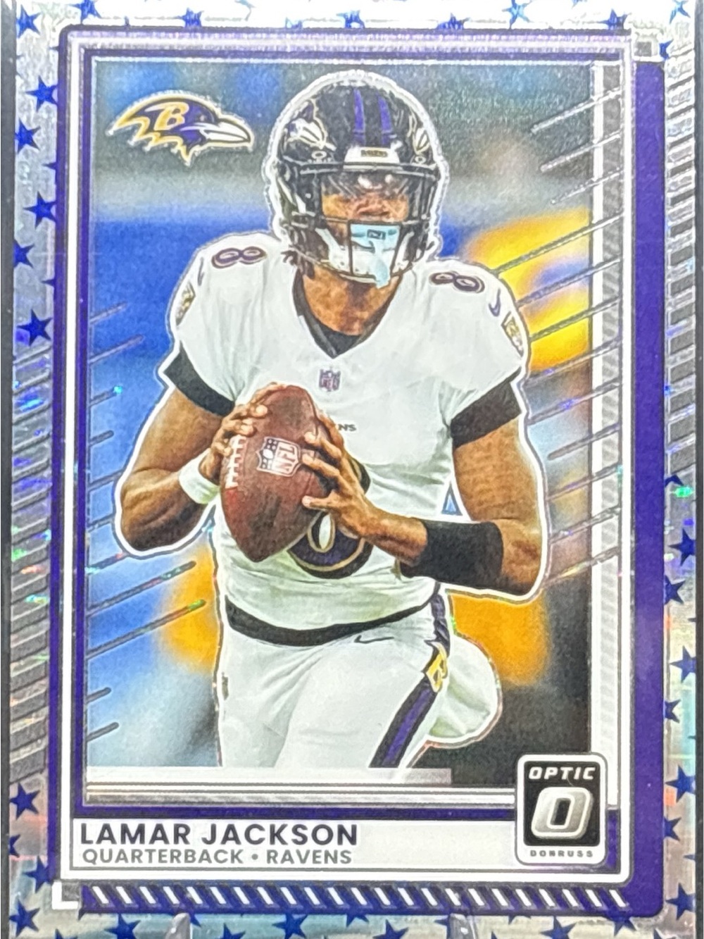 Panini Lamar Jackson Ravens Stars Prizm Football Trading Card